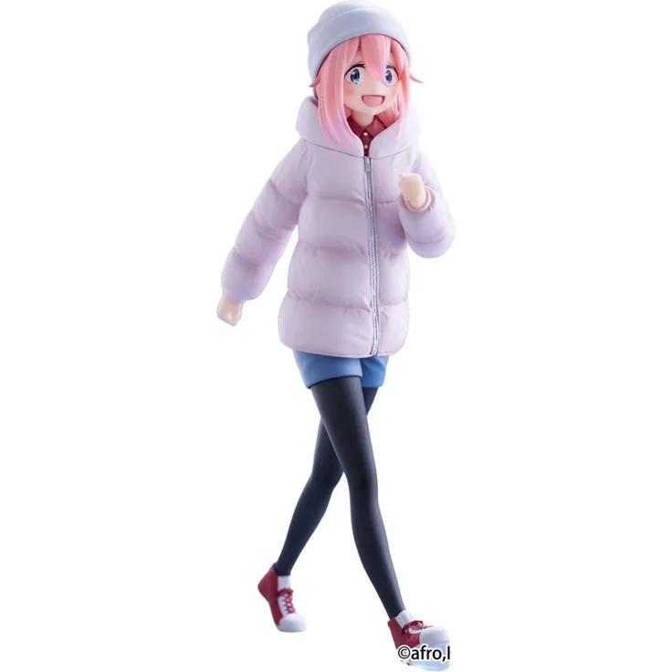 FuRyu Laid-back Camp Season 3 Trio-Try-iT PVC Statue Nadeshiko Kagamihara, 20 cm, detailreiche Verarbeitung mit lebendigen Charakterdetails, in bedruckter Box