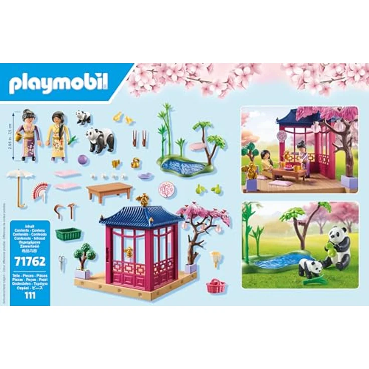 Playmobil® Asiatischer Garten mit Pandafütterung (71762), Playmobil My Life Konstruktions-Spielset, (111 St), Made in Europe – Bild 2