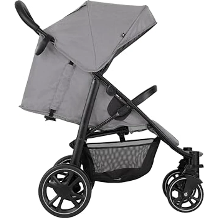 Graco EeZeFold Sportwagen mit cleverem Faltmechanismus, ab Geburt bis ca. 3 Jahre (0 bis 15 kg), inkl. Regenverdeck, grau, Steeple Gray – Bild 3