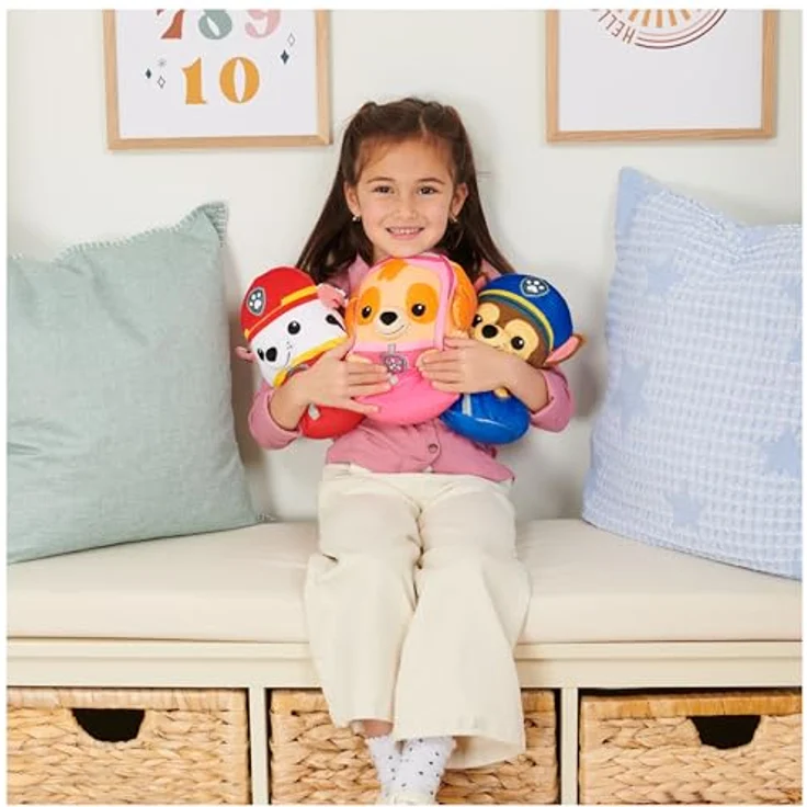 Spin Master Psi-Patrouille: Super-Soft-Marshall 20cm, Kuscheliger Plüschhund in klassischem Design – Bild 4