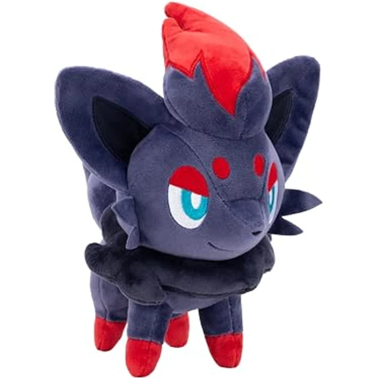 Jazwares Pokémon PKW4198 Zorua Plüschfigur, 20 cm, superweiches Material, offizielles Produkt – Bild 2