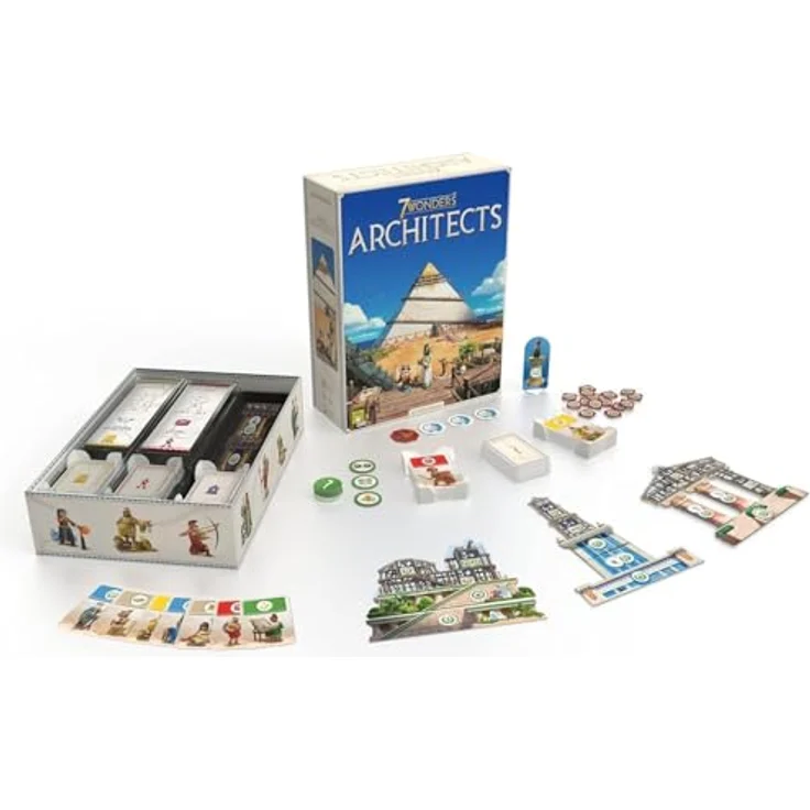 Repos Production 7 Wonders Architects, Brettspiel für 2-7 Spieler mit antiken Weltwundern und strategischen Effekten – Bild 7