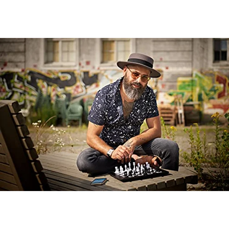 MILLENNIUM eONE M841, Elektronisches Schachbrett für Online-Spiel mit 81 LEDs, Bluetooth und Lithium-Ionen-Akku – Bild 3