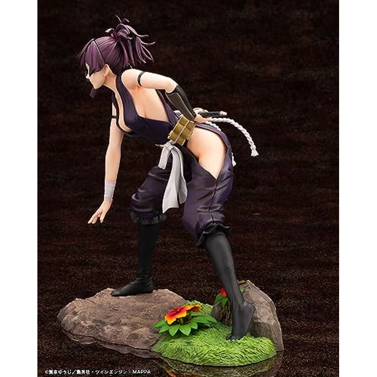 Kotobukiya Hell's Paradise ARTFXJ Statue 1/8 Yuzuriha 18 cm, Schwarze Sammelfigur – Bild 3