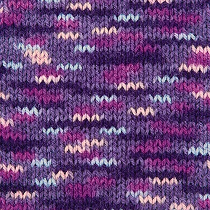 Gründl Lisa Premium color (Strick- & Häkelgarn mit wollähnlichem Charakter aus 100 % Polyacryl, 50 g / 133 m, Nadelstärke: 3,5 - 4,5, 1 x 50 g), brombeere-fuchsia-lila-color – Bild 2