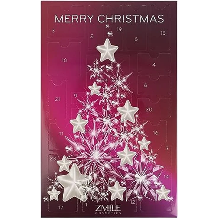 Alltoys Adventskalender Kristall-Weihnachtsbaum, 24-teiliges veganer Kosmetikset mit Lidschatten, Lipgloss und Aufbewahrungsbox mit Spiegel – Bild 1