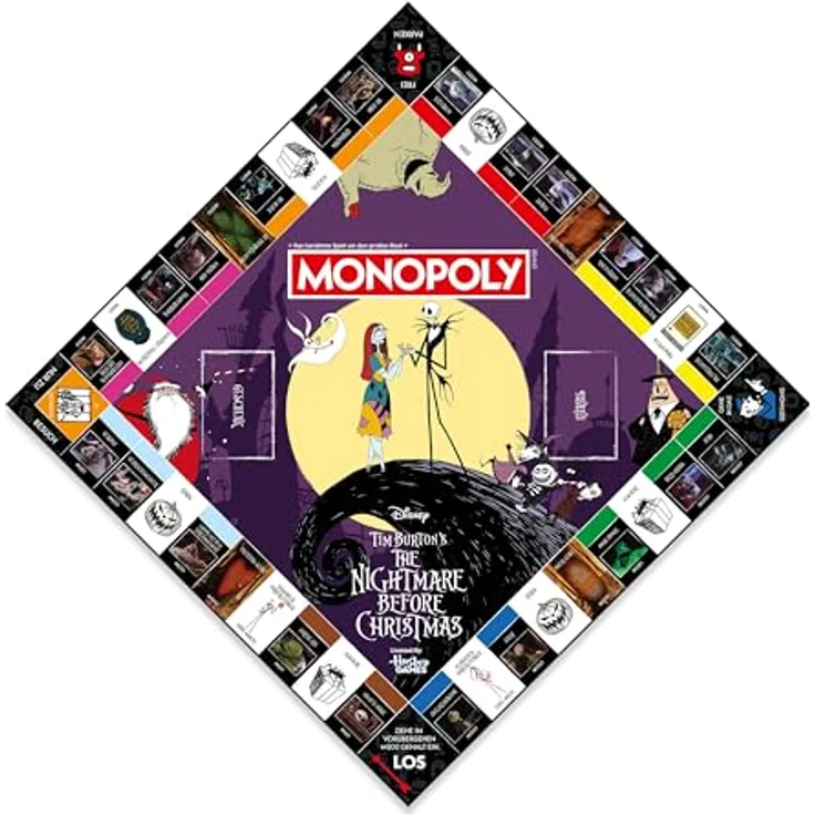 Winning Moves Monopoly Nightmare Before X-Mas Edition, Brettspiel für 2+ Spieler ab 8 Jahren, Deutsch – Bild 3