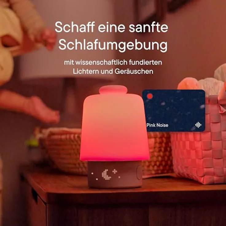 Hatch Baby Soundmaschine & Nachtlicht, Einschlafhilfe mit WLAN-Steuerung und Hatch+ Zugang, Weiß – Bild 4