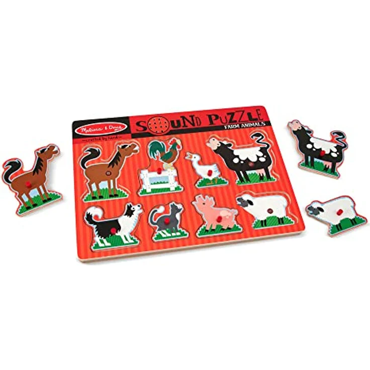 Melissa & Doug LCI726-6 Toy, Holzpuzzle mit Musik und Hand-Augen-Koordinationstraining – Bild 3