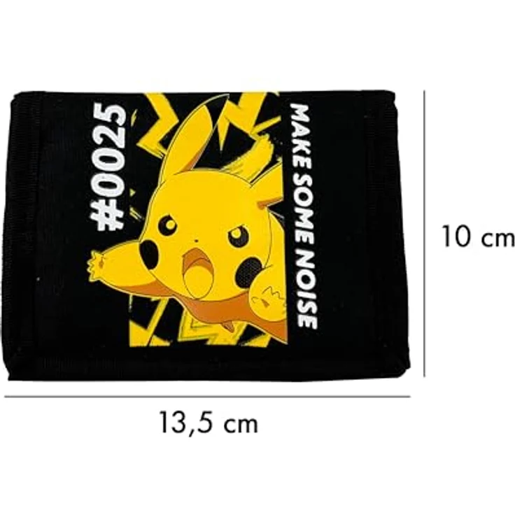POKÉMON Geldbörse Kinderportemonnaie mit Klettverschluss, Münzfach und Kartenfächern, kompakte Größe für Schulranzen und Rucksack – Bild 6