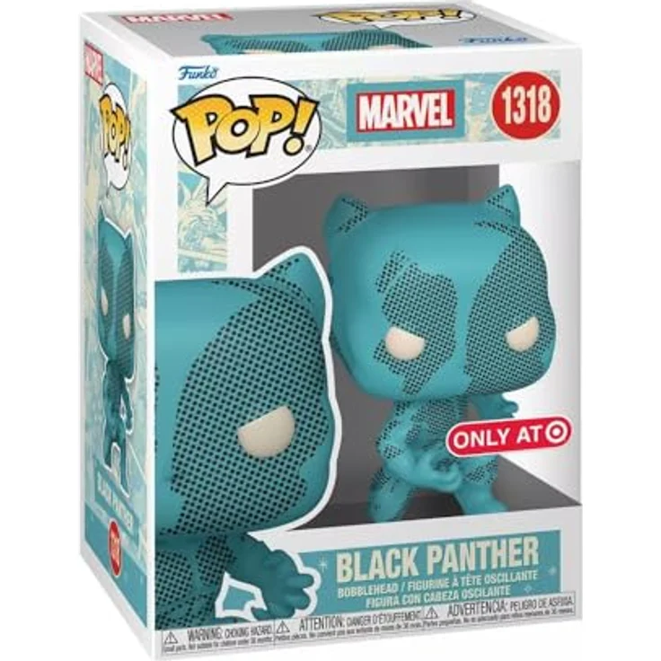 Funko Pop! Marvel - Black Panther (Retro Reimagined) #1318, Bobble-Head Vinyl Figur, Target Exclusive – Bild 1