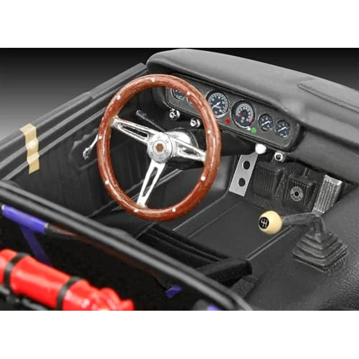 Revell 1966 Shelby GT 350 R Stirling Moss, Modellbausatz im Maßstab 1:24 mit 81 Teilen und detailliertem V8-Motor – Bild 4