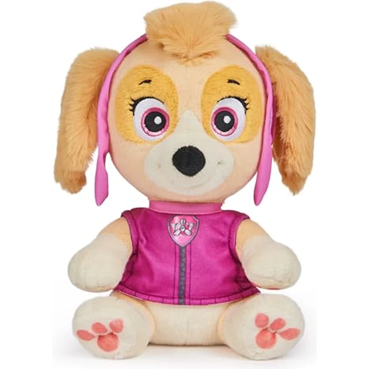 Spin Master SPIN Psi Patrol Kuscheliger Schläfer Skye 6070311, Plüschtier mit umwandelbarer Piloten-Uniform und Schlafanzug – Bild 4