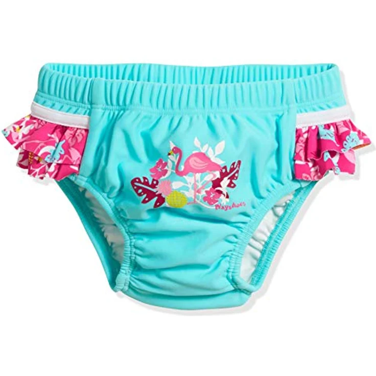Playshoes Baby - Mädchen UV-Schutz Windelhose Flamingo 461200, 15 - Türkis, 86-92 – Bild 1