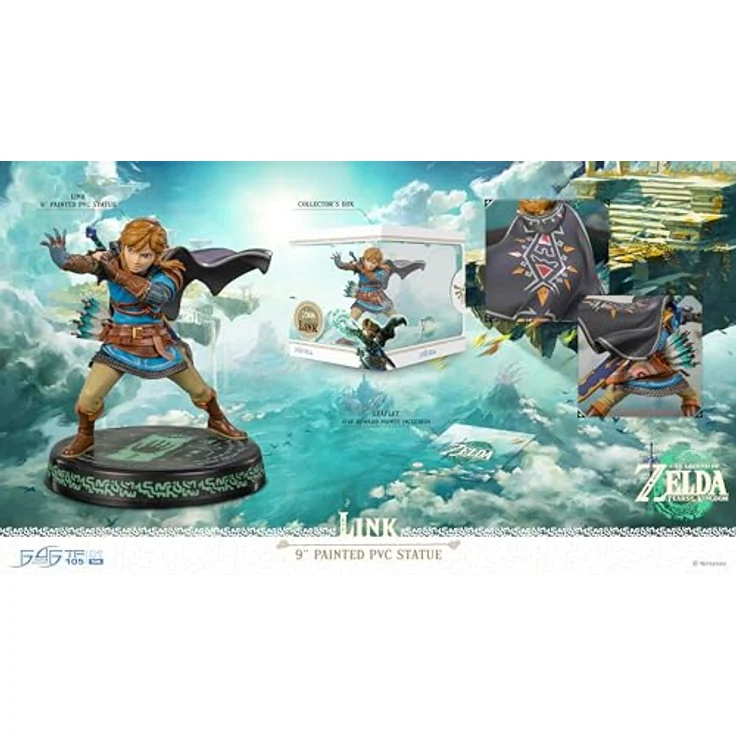 First4Figures LINK! The Legend of Zelda: Tears of The Kingdom PVC-Figur, detailreiche Statue mit Glow-in-the-Dark-Funktion, mehrfarbig – Bild 4