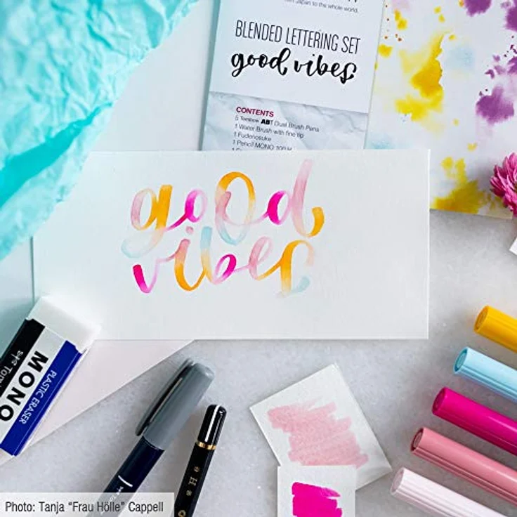 Tombow BS-FH2 Blended Lettering Set Good Vibes, 1 Stück (1er Pack) – Bild 3