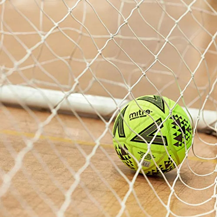 Mitre Ultimatch Indoor-Fußball, Neues Design, extra haltbar, formstabil, gelb, schwarz, Ballgröße 4 – Bild 4