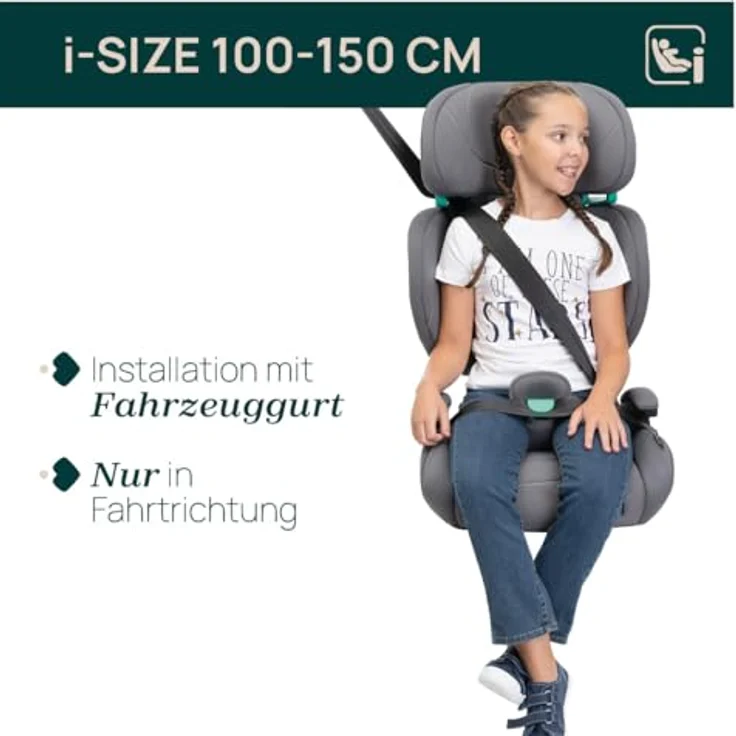 Chicco QUIZY I-SIZE LITE, Kindersitz für 100-150 cm, leicht, verstellbare Kopfstütze, Einhand-Sitzwinkeleinstellung – Bild 2