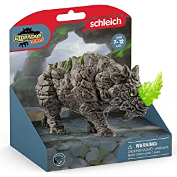 schleich 70157 Kampfrhino, ab 7 Jahren, ELDRADOR CREATURES - Spielfigur, 16 x 6 x 8 cm – Bild 3