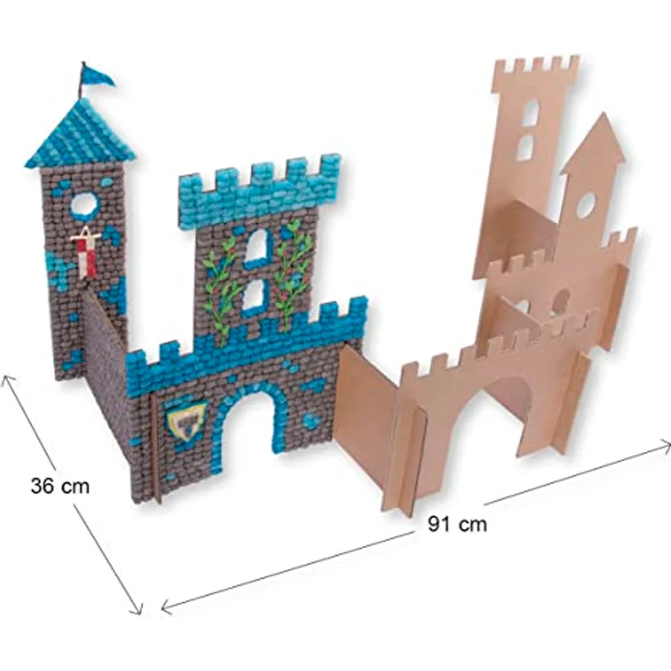 PlayMais® MOSAIC BIG WORLD CASTLE - Bastel-Set für Kinder ab 3 Jahren | Motorik-Spielzeug mit 8.000 Basteln & Lernen + | Fördert Kreativität & Feinmotorik……… – Bild 5