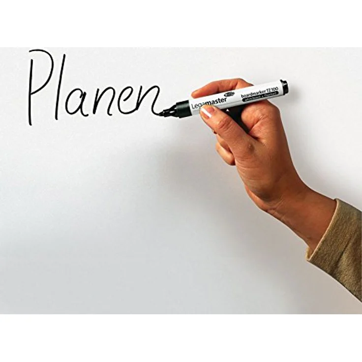 Legamaster TZ 100 Whiteboard- und Flipchart-Marker, schwarz, 1,5 - 3,0 mm, 10 Stück, nachfüllbar, geruchsarm, lichtbeständig – Bild 3