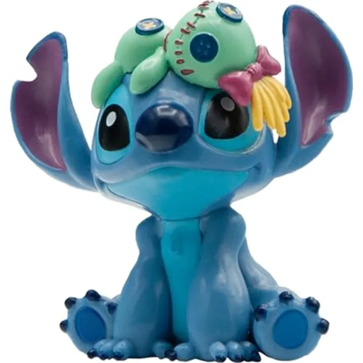 Bullyland Stitch mit Schrulle, detailgetreue 5 cm Sammelfigur aus Disneys Lilo & Stitch für kreative Spielwelten, geeignet für Kinder ab 3 Jahren, perfekt als Geschenk