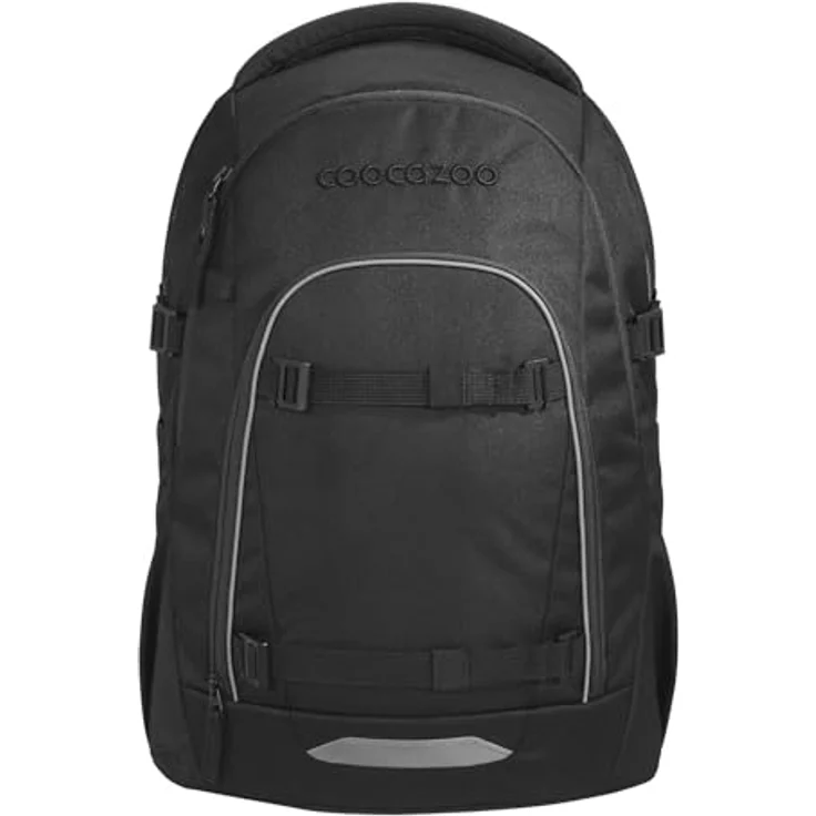 Coocazoo Mate Schulrucksack „Black Coal”, ergonomischer und anpassbarer Tornister, höhenverstellbar mit Brustgurt & Hüftgurt, 30 Liter, ab der 3. Klasse – Bild 1