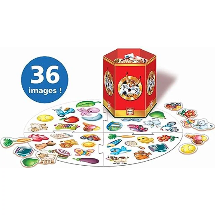 Educa Mein erstes Lynx-Spiel, Denkspiel mit 36 Bildern, französische Version – Bild 2