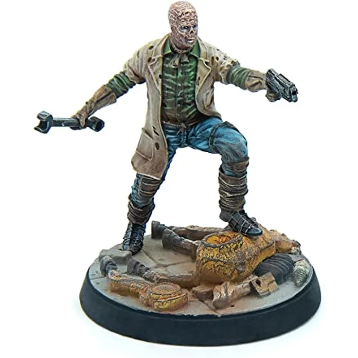 Modiphius Fallout Wasteland Warfare: Survivors - Ghoul Settlers, 6 unlackierte Miniaturen aus Kunstharz im 32 mm Format, inklusive malerischer Bases – Bild 4