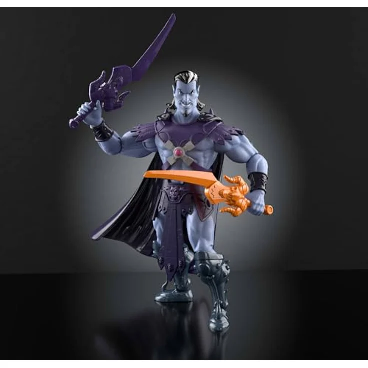 Masters of the Universe Origins Keldor-Actionfigur, 14 cm, detailreiches Design mit abnehmbarem Umhang und 2 Schwertern, 200X Cartoon Collection, JHK03 – Bild 4