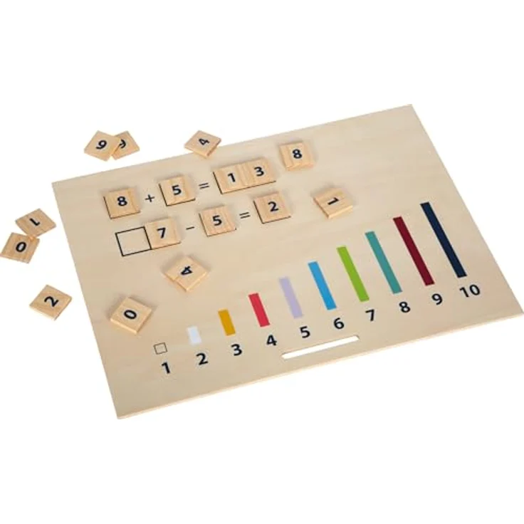 Small Foot Lernspielzeug Lernbox Rechenstäbchen - Educate (461-St), Montessori inspiriertes Mathe-Spielzeug aus FSC®-zertifiziertem Holz – Bild 7