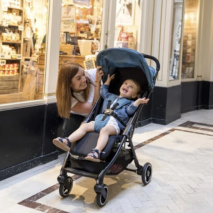 Bebeconfort Bonny, ultrakompakter 3-in-1 Kinderwagen mit automatischem Klappsystem, grau – Bild 10