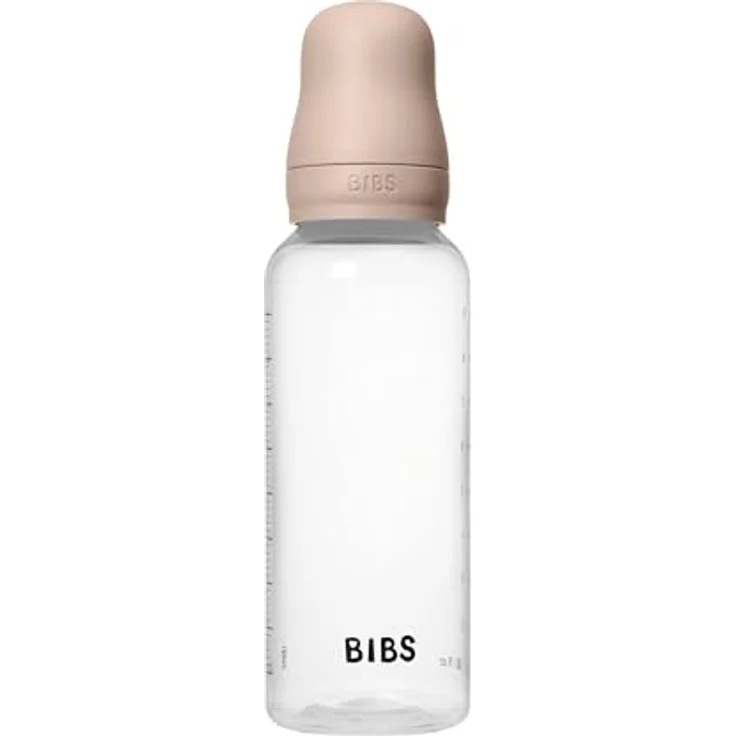 BIBS Babyflasche 270 ml, Naturkautschuk-Sauger, Anti-Kolik, BPA-frei, mittlerer Fluss, leicht zu reinigen, für Neugeborene, Blush – Bild 4