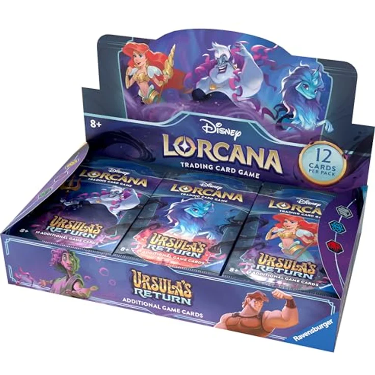 Ravensburger Disney Lorcana Trading Card Game: Set 4 - Booster (Englisch) - 12 zufällige Karten, Foil-Karte enthalten – Bild 1