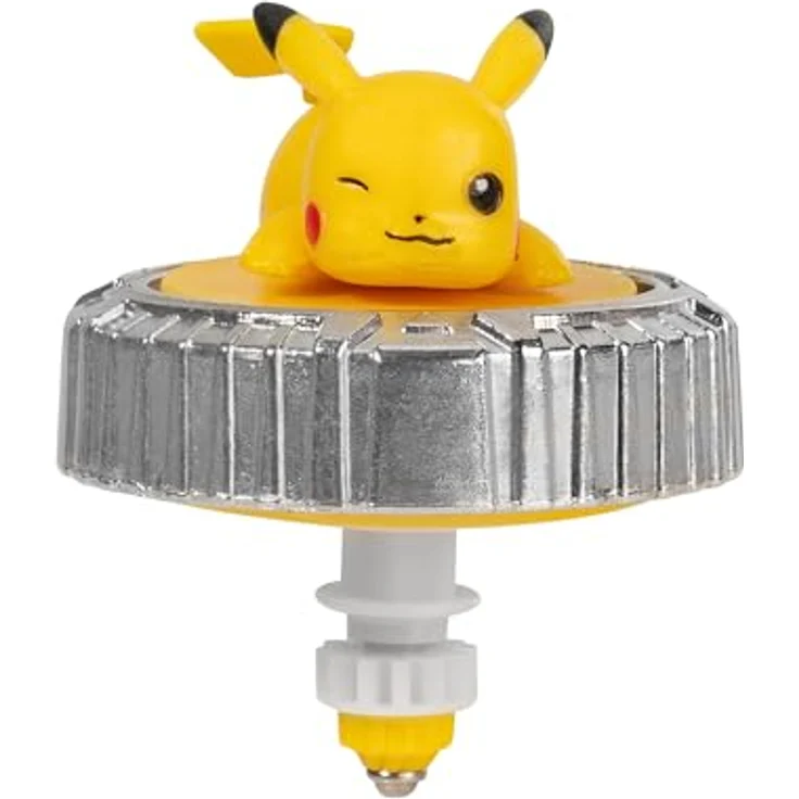 Jazwares Pokémon Battle Spinner Pack, Pikachu #1 mit Pokéball, Sammelfigurenspiel – Bild 4