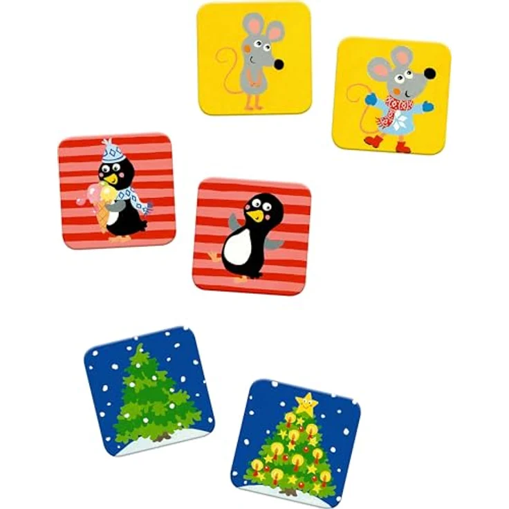 COPPENRATH DIE SPIEGELBURG Adventskalender Memo-Adventskalender mit 24 Memo-Spielkarten und glitzerndem Kalendermotiv – Bild 2