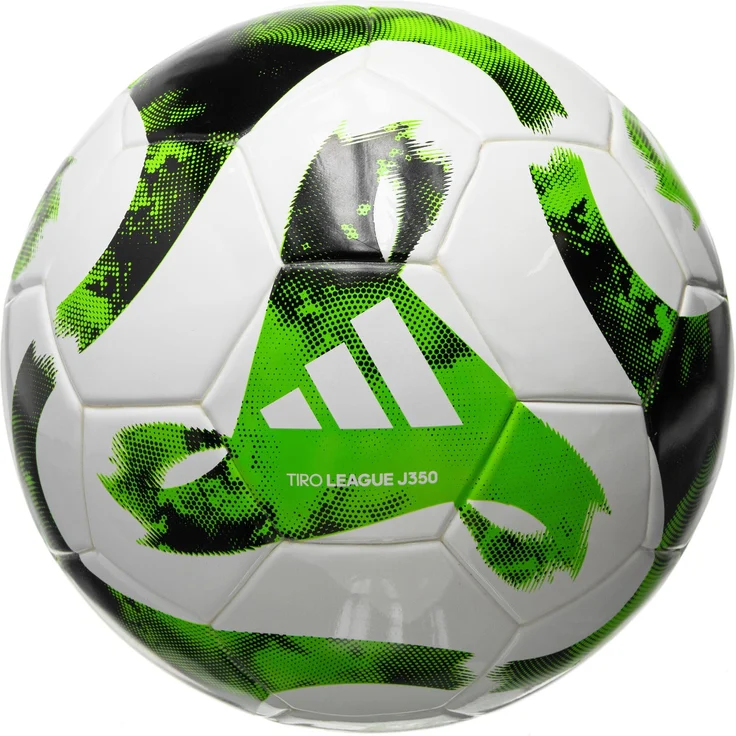 adidas Fußball Tiro Junior 350 League weiß grün, für Naturrasen Training, 350 g – Bild 1