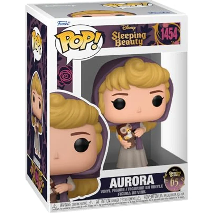 Funko POP! Disney: Sleeping Beauty 65th Anniversary - Aurora mit Owl - Vinyl-Sammelfigur - Geschenkidee - Offizielle Handelswaren - Movies Fans – Bild 1