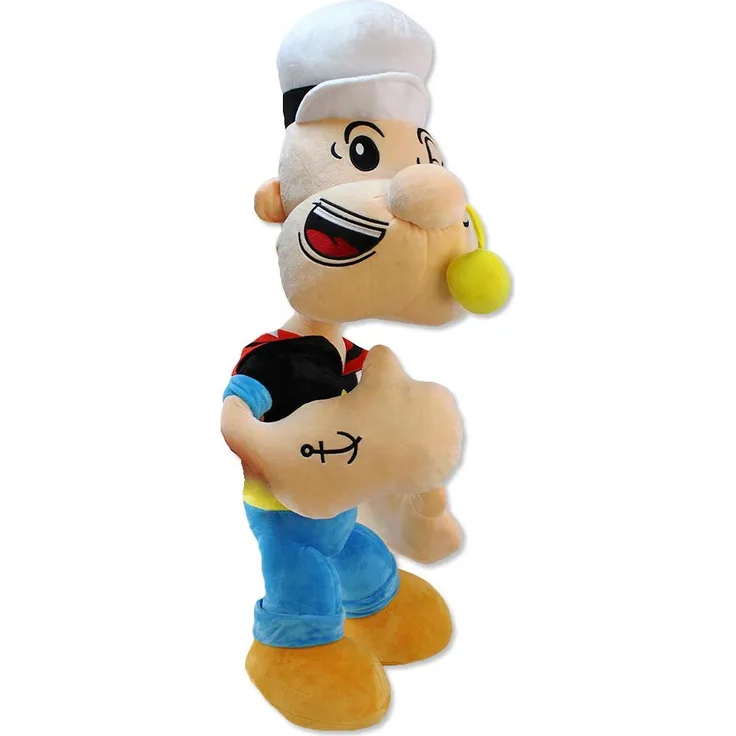 BEMIRO Popeye XXL Plüschtier, ca. 80 cm, Warner Bros Lizenz