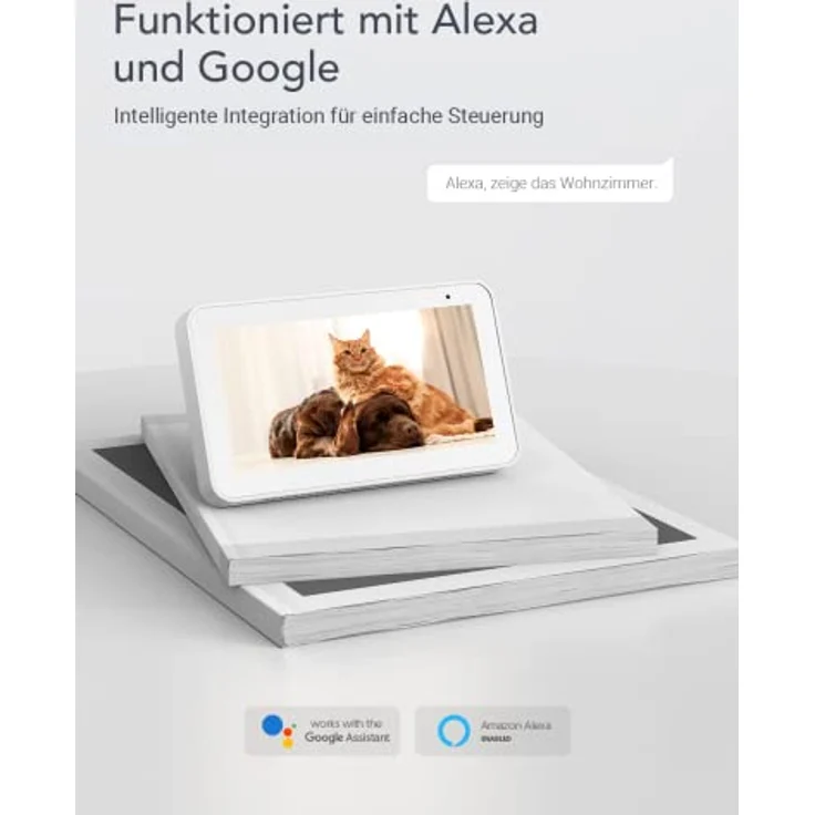 nooie Babyphone mit Kamera 2K, 360° WLAN Überwachungskamera, Nachtsicht, Zwei-Wege-Audio, Bewegungsverfolgung, kompatibel mit Alexa/Google Home, SD-Kartenspeicher bis 128 GB – Bild 3
