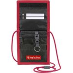 Step by Step Brustbeutel mit Fensterfach, Kleingeldfach (1-tlg), Kinder-Brustbeutel, All-over-Print, viele nützliche Fächer, praktisches Sichtfenster, Schlüsselbefestigung, Step by Step