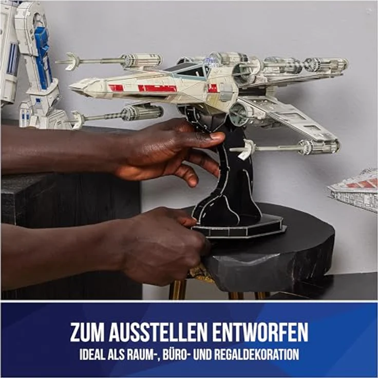 Spin Master 3D-Puzzle 4D Build - Star Wars - X-Wing Raumschiff, 160 Puzzleteile, hochwertiges Kartonmodell, filmgetreu, inklusive Kleber – Bild 5