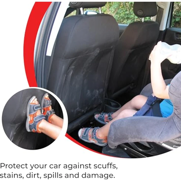Royal Rascals – Tretmatten für das Auto, 2 Stück | Autositz-Polsterschutz | Ordnungssystem mit Taschen | Universalgröße | belastbar und bietet Schutz vor Flecken – Bild 8