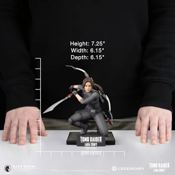 DARK HORSE COMICS Tomb Raider PVC Statue The Legend of Lara Croft, 19 cm, detailreiche Sammelfigur in bedruckter Box – Bild 7