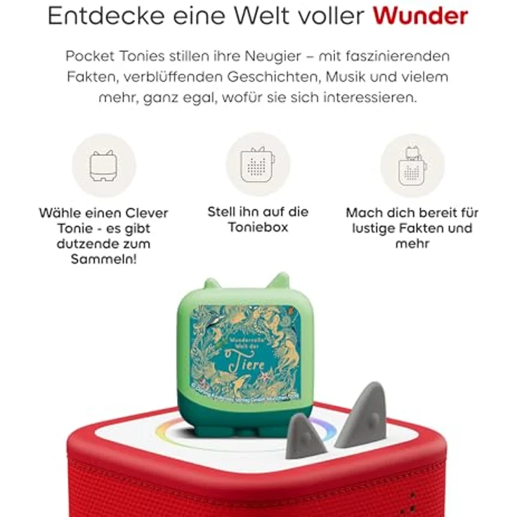 tonies Hörfigur Wundervolle Welt der Tiere – Sachwissen & Tierstimmen von 50 Arten, Hörspiel ab 5 Jahren, Spielzeit ca. 57 Min. – Bild 4