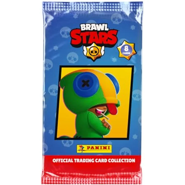 Panini Brawl Stars Trading Cards Box mit 18 Hüllen (8 Karten) + 1 Limited Edition-Karte, 180 Karten insgesamt – Bild 4