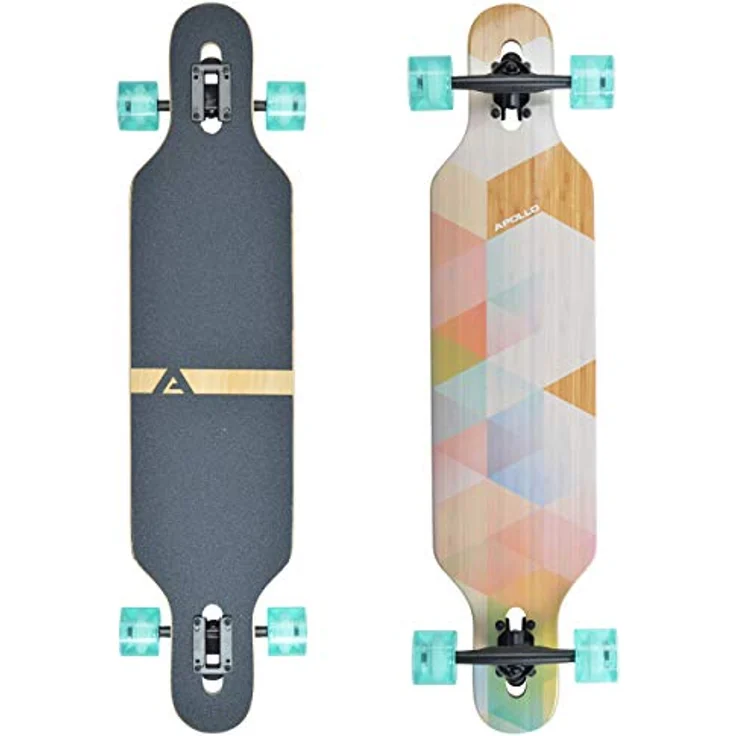 Apollo Longboard Nauro - TwinTip Drop-Through Bamboo Komplettboard – Bild 1
