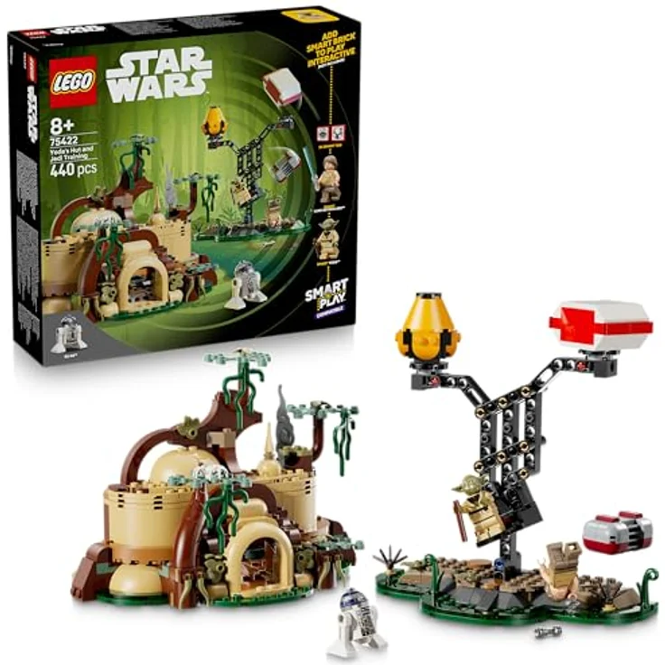 LEGO Star Wars 75422 SMART Play: Yoda's Hut und Jedi Training, interaktives Spielset mit 2 SMART Tags und 2 Minifiguren, geeignet für Kinder ab 8 Jahren und Sammler – Bild 1