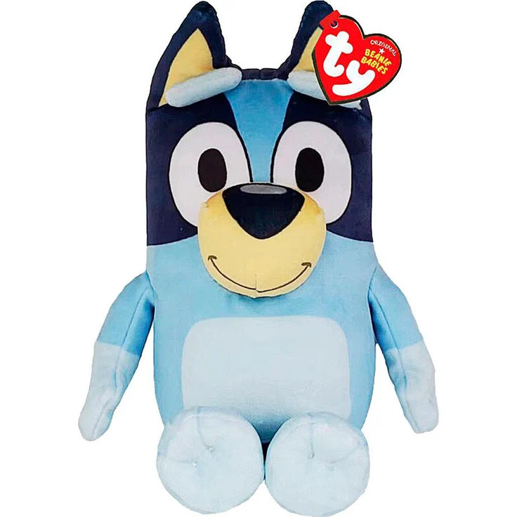 TY Beanie Babies Bluey, Kuscheltier, ca. 15 cm, blau