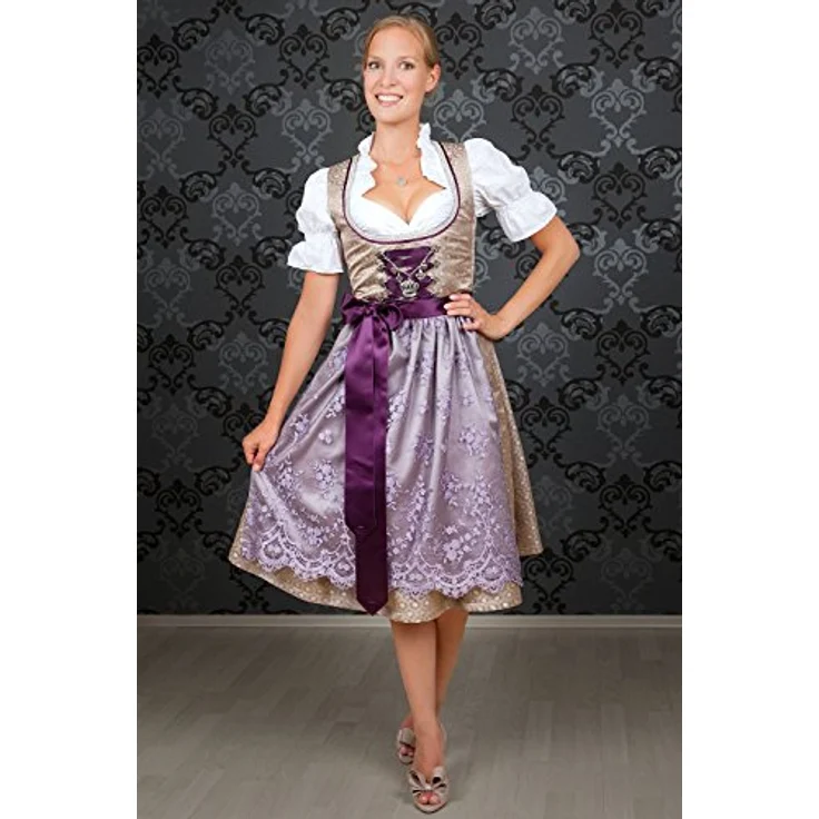 Edelnice Dirndl Brokat, exklusives Gold-Dirndl aus der Exclusive Kollektion – Bild 9